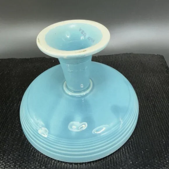 Fiesta Sweets Comport in Original Turquoise Fiestaware Footed Candy Dish Bowl - Picture 8 of 15